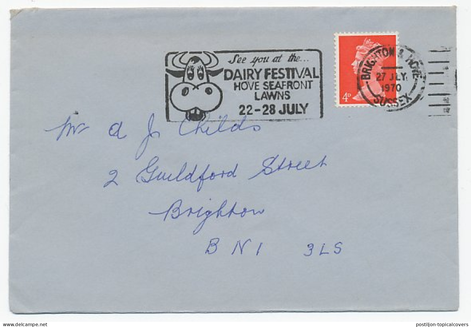 Cover / Postmark GB / UK Dairy Festival - Food