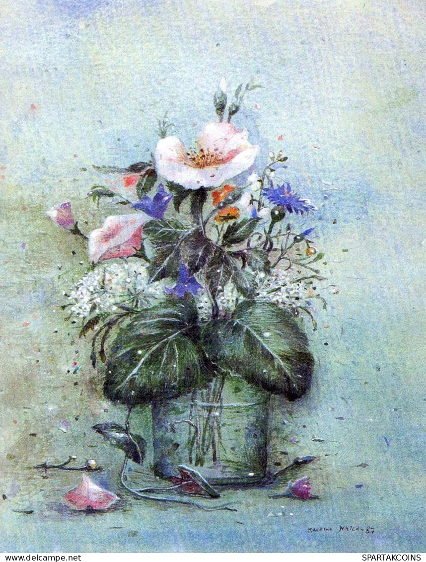 FLOWERS Vintage Ansichtskarte Postkarte CPSM #PAR595.DE - Flowers