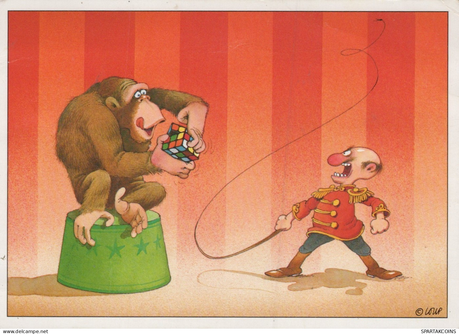 AFFE Tier Vintage Ansichtskarte Postkarte CPSM #PAN992.DE - Monkeys