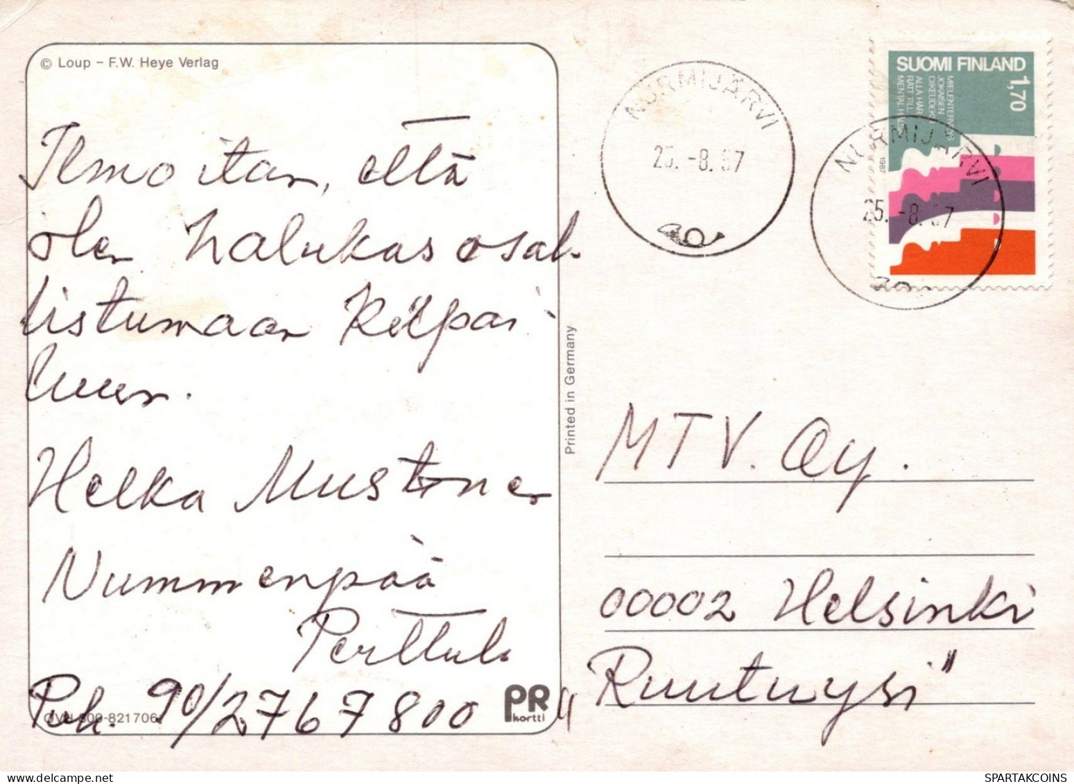 AFFE Tier Vintage Ansichtskarte Postkarte CPSM #PAN992.DE - Affen