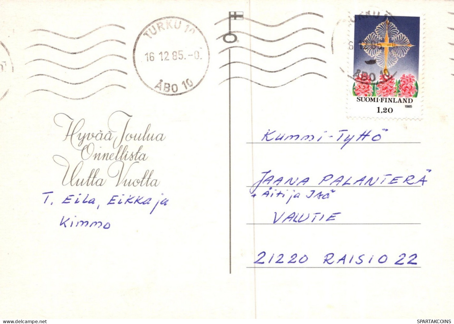 WEIHNACHTSMANN SANTA CLAUS WEIHNACHTSFERIEN Vintage Postkarte CPSM #PAK202.DE - Santa Claus