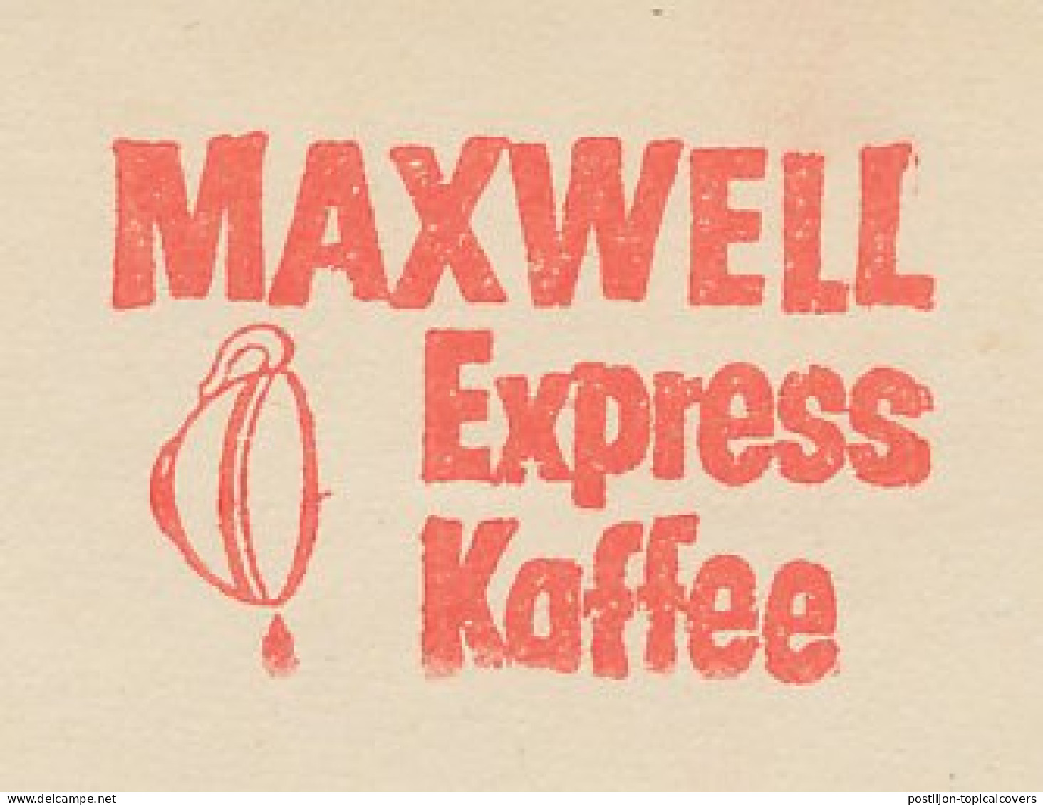 Meter Cut Germany 1962 Coffee - Maxwell - Altri & Non Classificati
