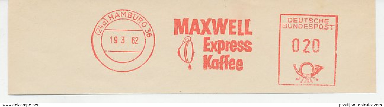 Meter Cut Germany 1962 Coffee - Maxwell - Otros & Sin Clasificación