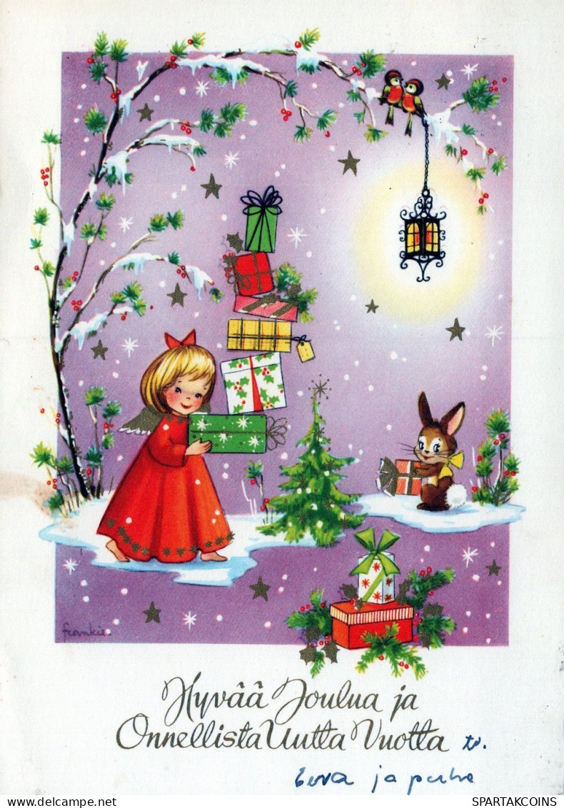 ENGEL WEIHNACHTSFERIEN Feiern & Feste Vintage Ansichtskarte Postkarte CPSM #PAH991.DE - Engel