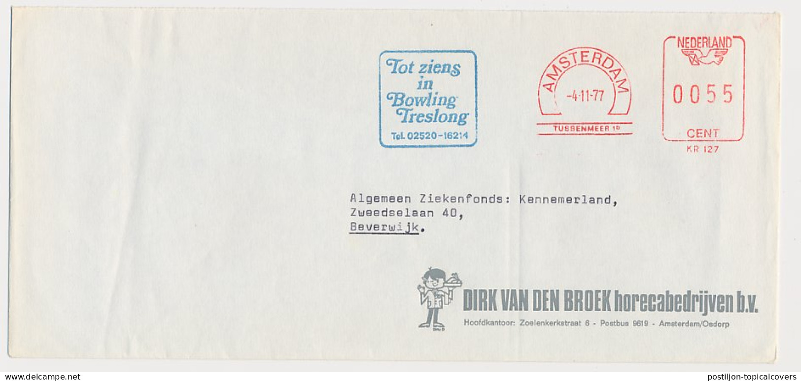 Meter Cover Netherlands 1977 - Krag 127 Bowling  - Other & Unclassified