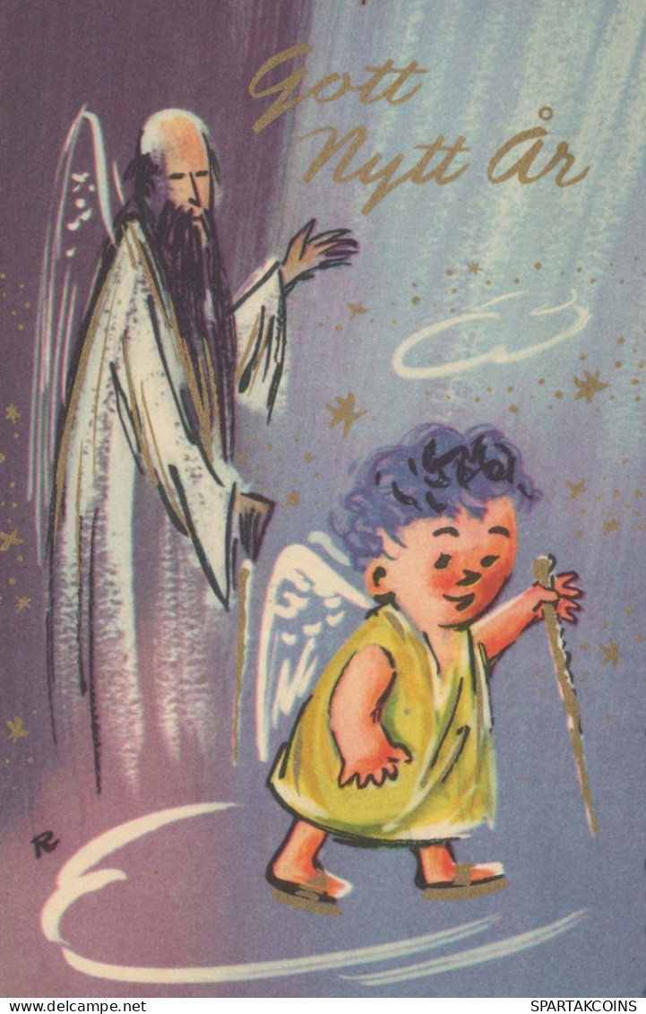 ÁNGEL Navidad Vintage Tarjeta Postal CPSMPF #PKD764.ES - Engel