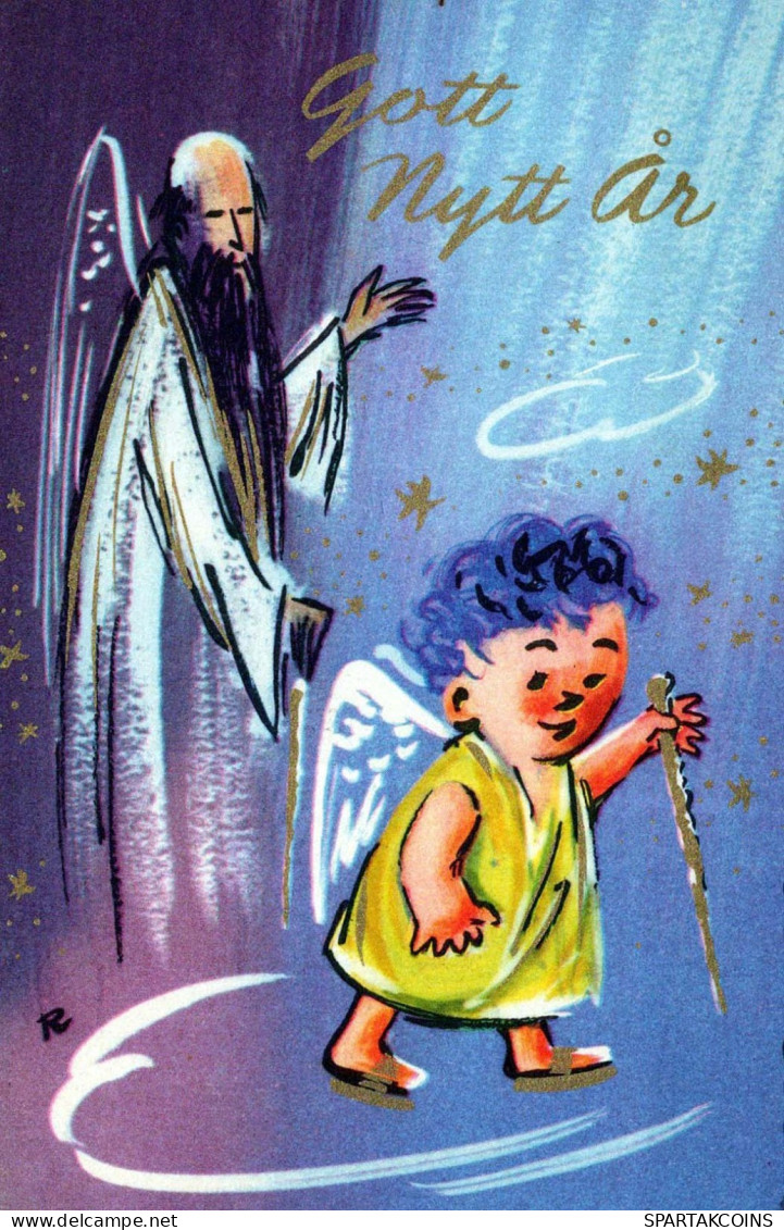 ÁNGEL Navidad Vintage Tarjeta Postal CPSMPF #PKD764.ES - Engel