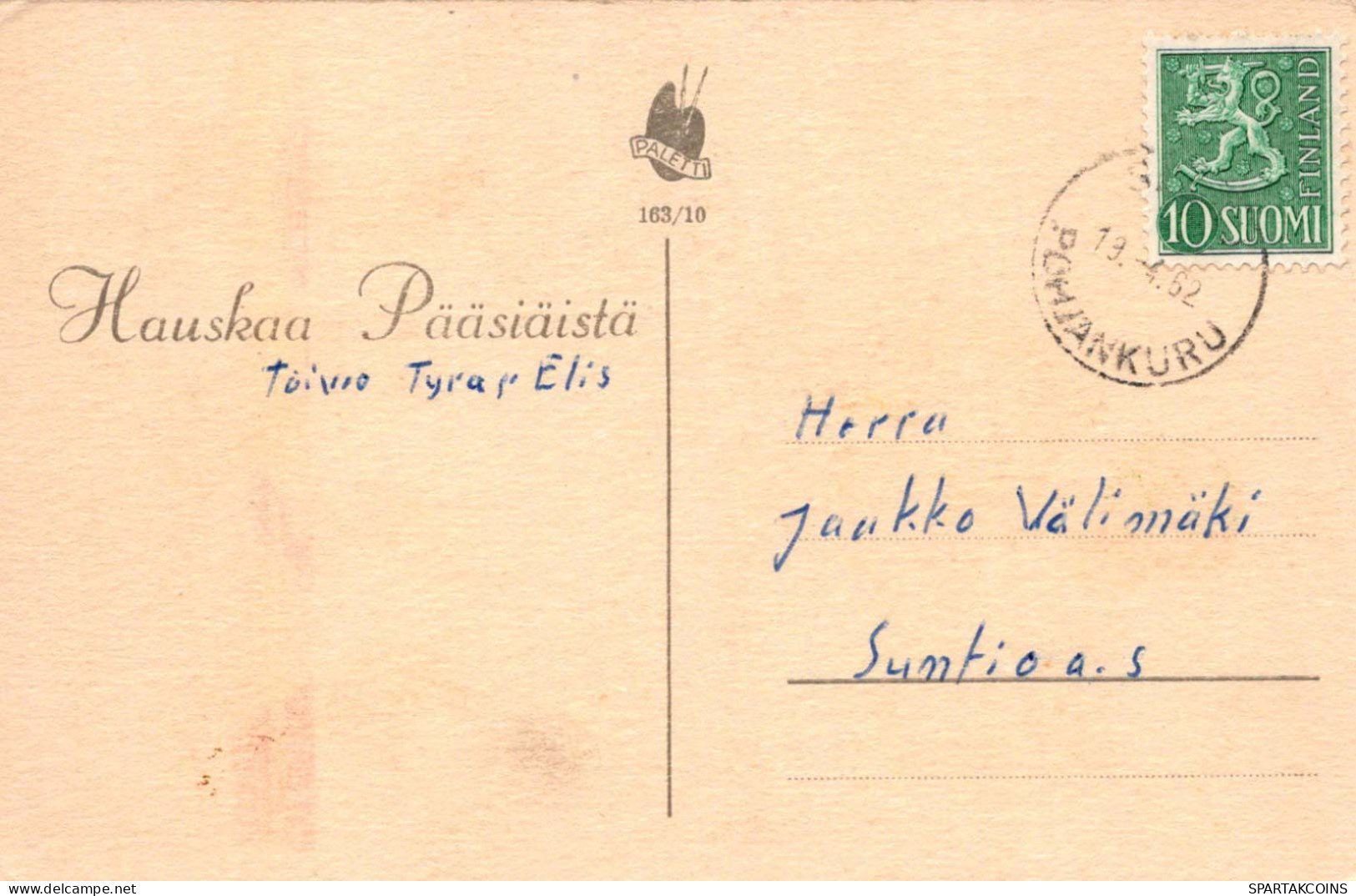 PASCUA NIÑOS HUEVO Vintage Tarjeta Postal CPA #PKE345.ES - Pâques