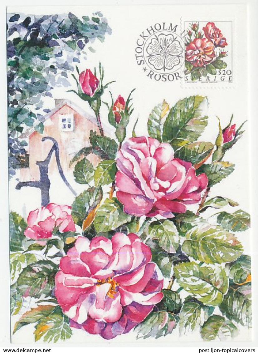 Maximum Card Sweden 1994 Roses - Andere & Zonder Classificatie