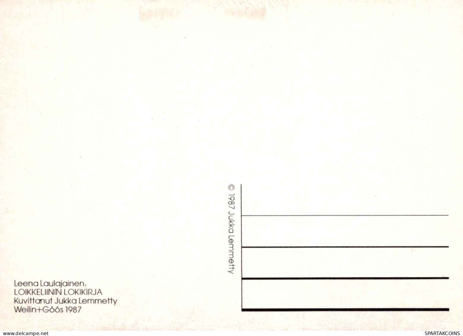 HUMOR DIBUJOS ANIMADOS Vintage Tarjeta Postal CPSM #PBV749.ES - Humour