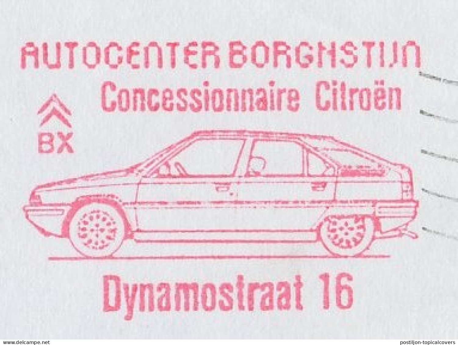 Meter Cover Netherlands 1993 Car - Citroen BX - Voitures