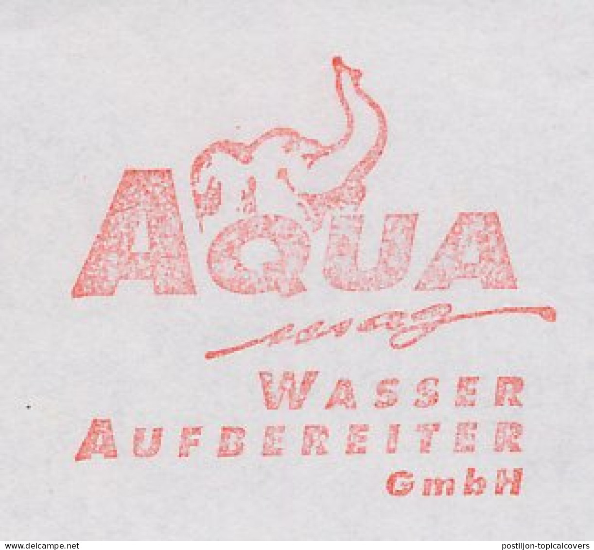 Meter Cut Germany 1995 Elephant - Water - Altri & Non Classificati