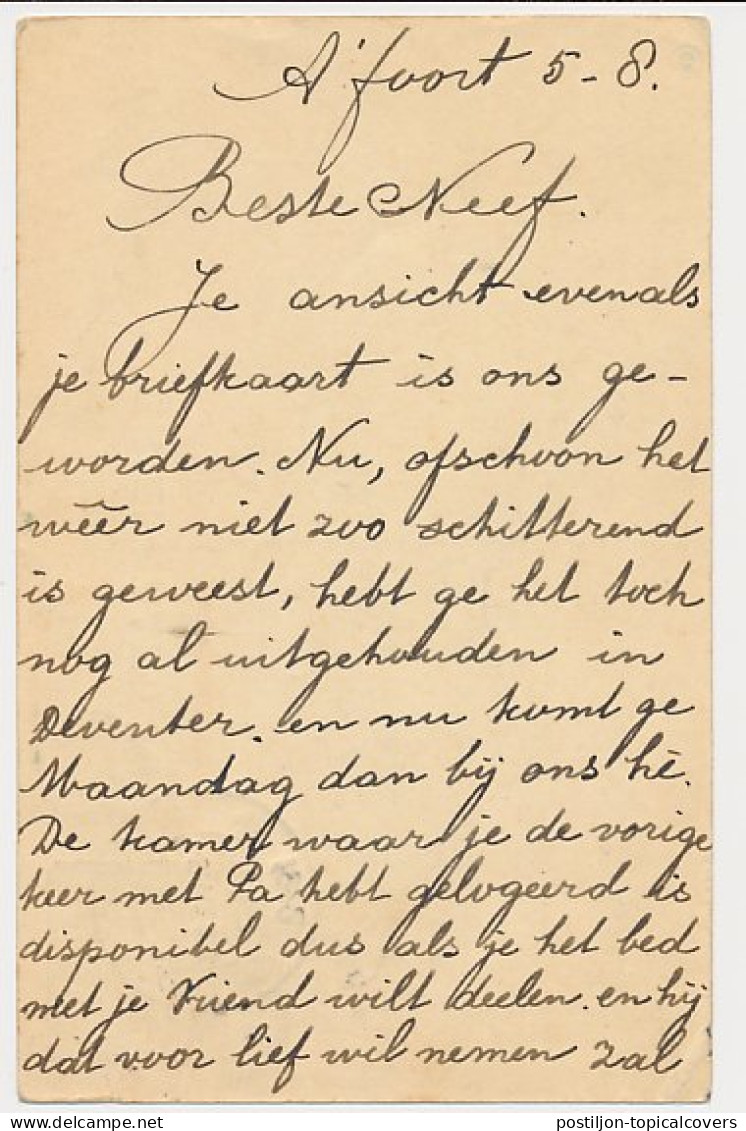 Bestellen Op Zondag - Amersfoort - Deventer 1922 - Storia Postale