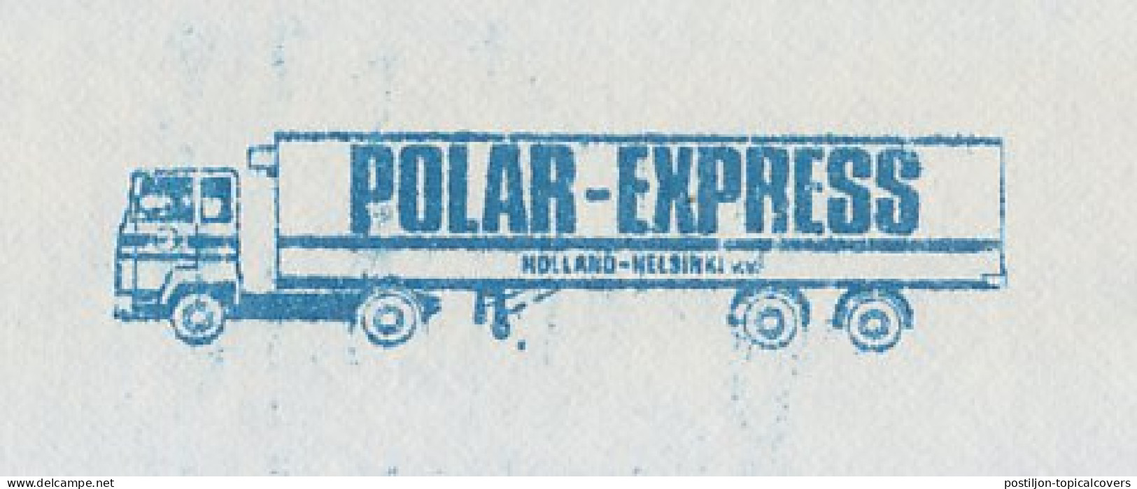 Meter Cover Netherlands 1983 - Krag 195 - Blue Truck - Polar Express - Hillegom - LKW