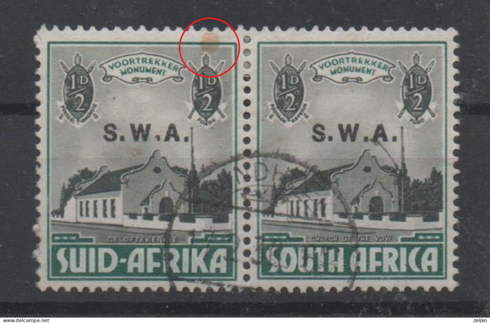 South West Africa, Used, 1935, Michel Pair 172 - 173 - Südwestafrika (1923-1990)