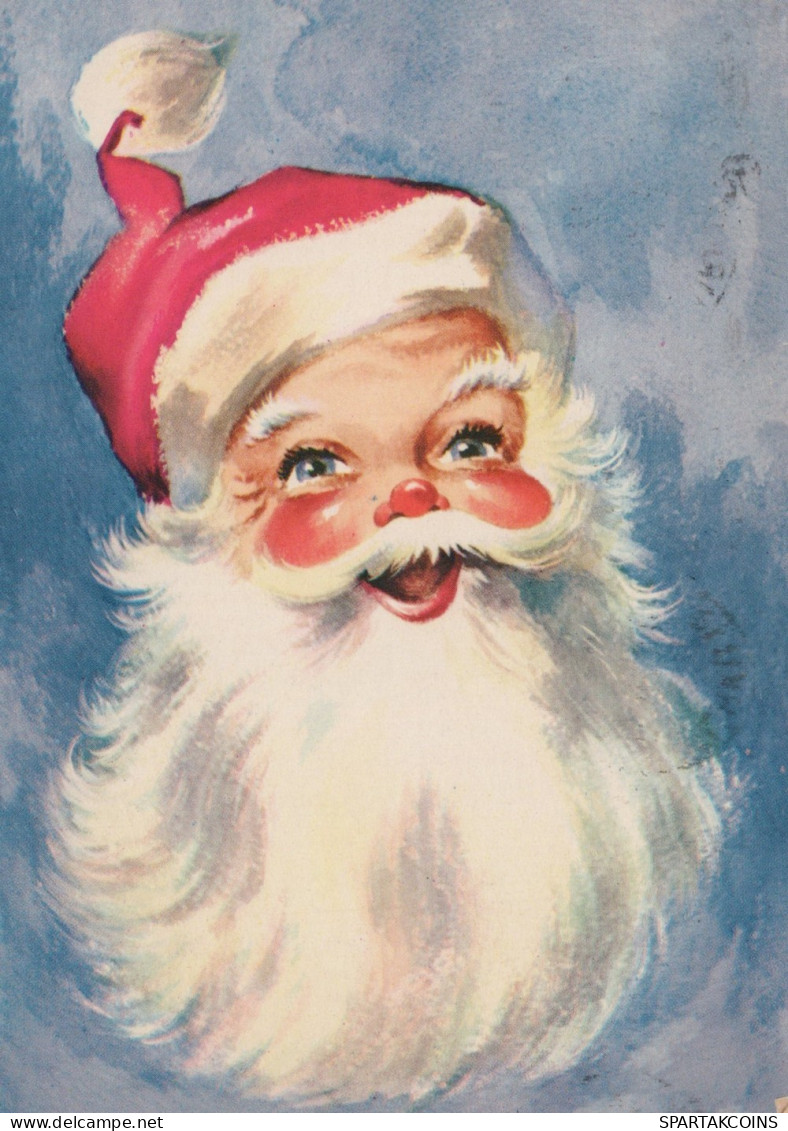 PAPÁ NOEL NAVIDAD Fiesta Vintage Tarjeta Postal CPSM #PAJ778.ES - Santa Claus