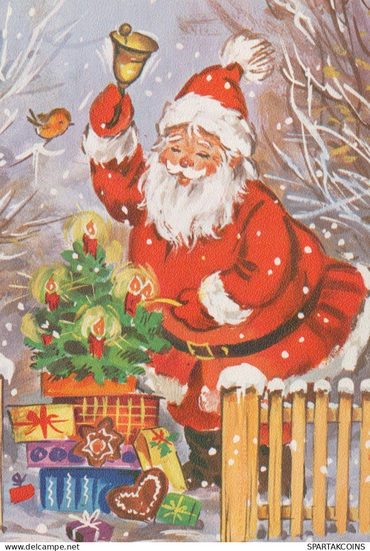 PAPÁ NOEL NAVIDAD Fiesta Vintage Tarjeta Postal CPSM #PAJ708.ES - Santa Claus