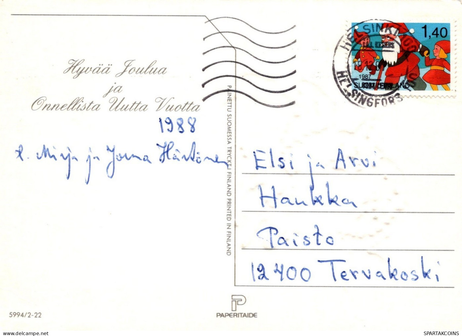ÁNGEL NAVIDAD Vintage Tarjeta Postal CPSM #PAH298.ES - Engel