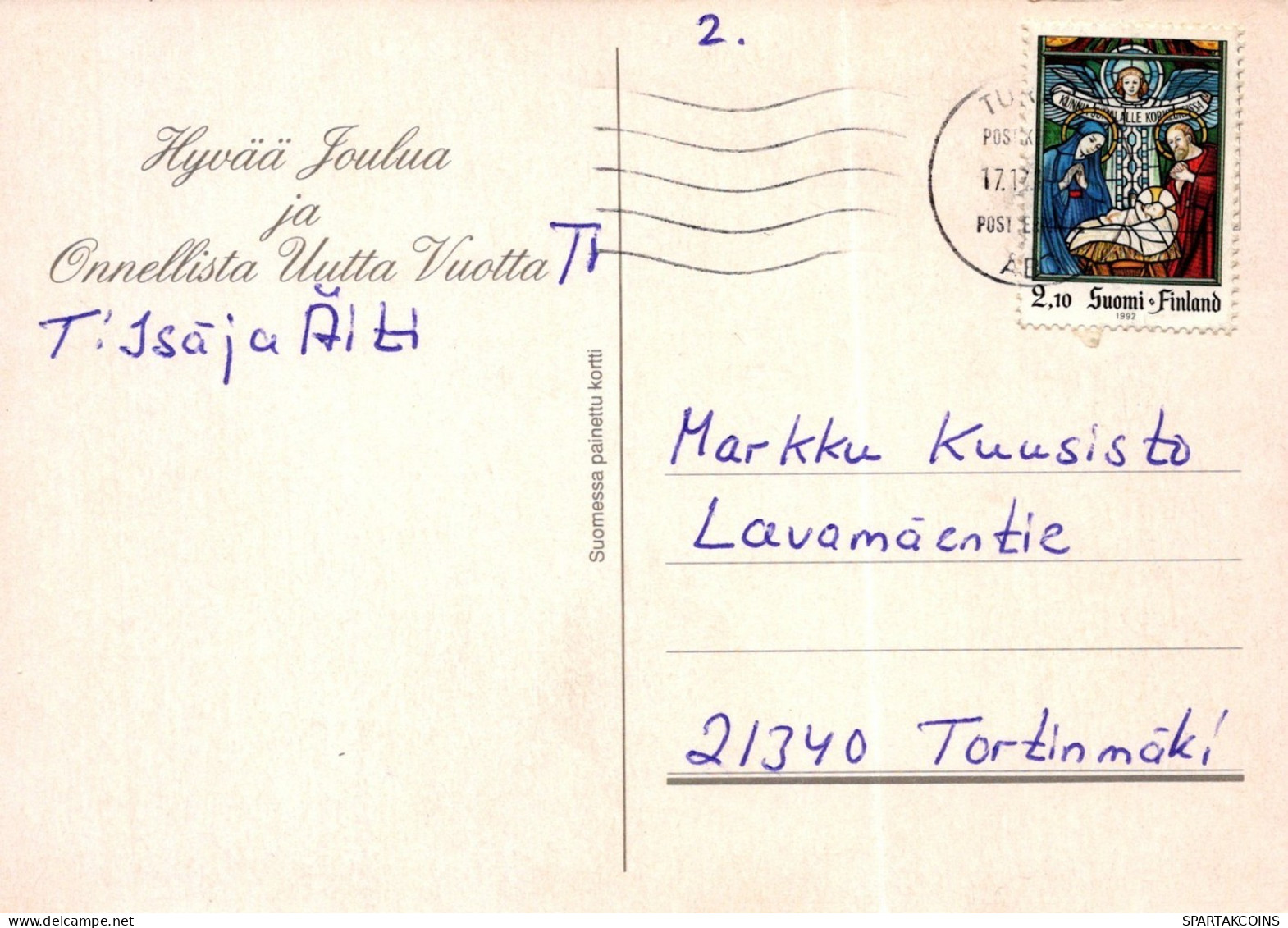 ÁNGEL NAVIDAD Vintage Tarjeta Postal CPSM #PAG920.ES - Engel
