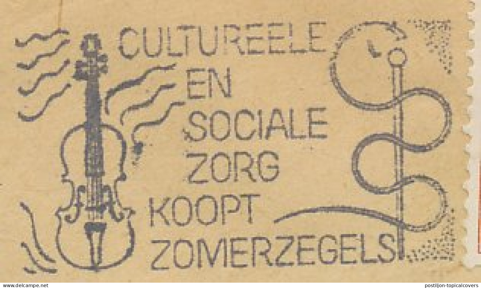 Cover / Postmark Netherlands 1935 Violin - Music