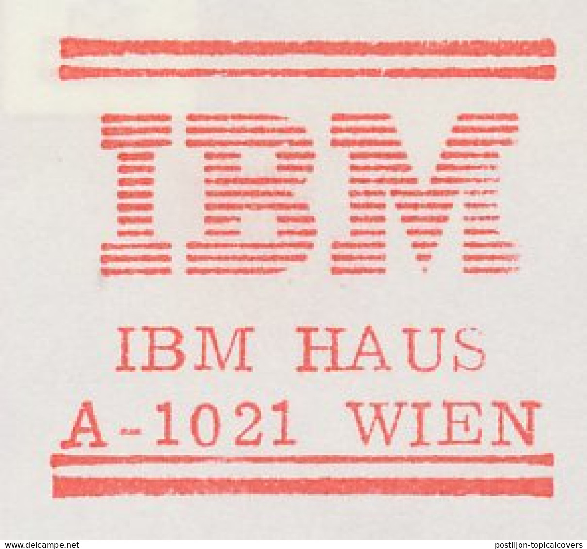 Meter Cut Austria 1985 IBM  - Informatica