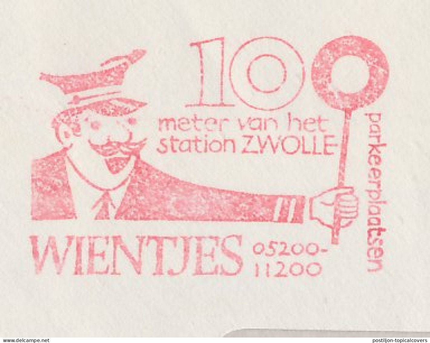 Meter Cover Netherlands 1976 Train Conductor - Zwolle - Trains
