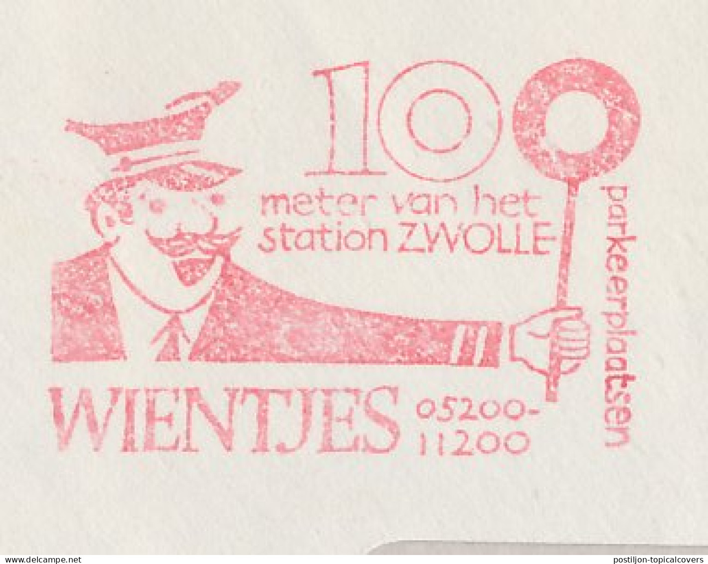 Meter Cover Netherlands 1976 Train Conductor - Zwolle - Treinen