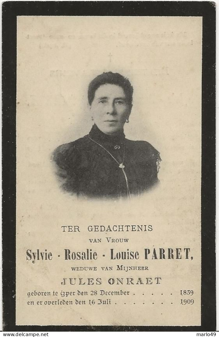 DP. SYLVIE PARRET - ONRAET ° YPER 1839  + 1909 - Religión & Esoterismo