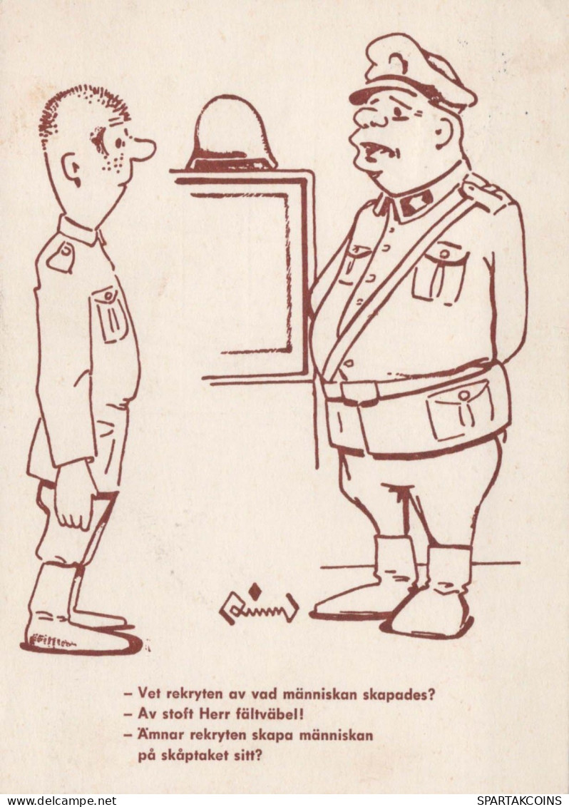 SOLDATS HUMOUR Militaria Vintage Carte Postale CPSM #PBV813.FR - Humor