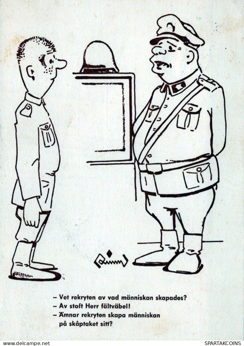 SOLDATS HUMOUR Militaria Vintage Carte Postale CPSM #PBV813.FR - Humour