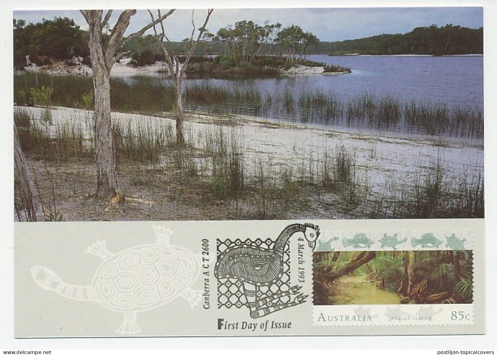Maximum Card Australia 1993 Lake McKenzie - Unclassified