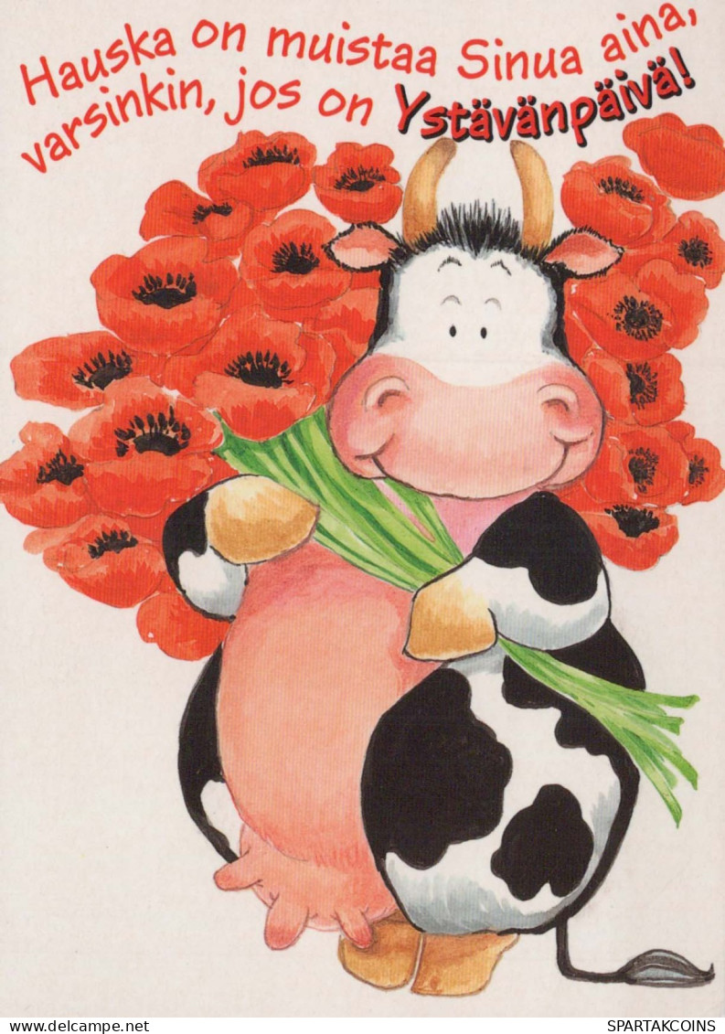 VACHE Animaux Vintage Carte Postale CPSM #PBR785.FR - Cows