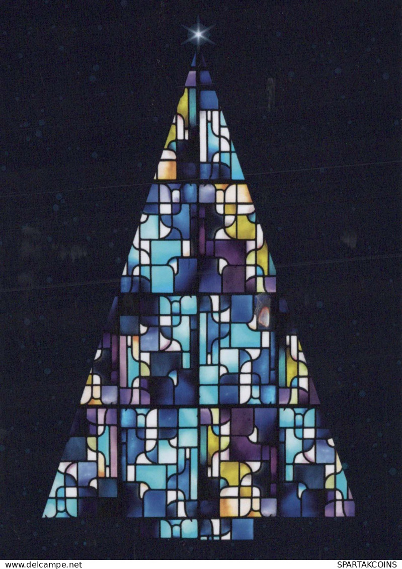 VITRAUX Christianisme Religion Vintage Carte Postale CPSM #PBQ291.FR - Schilderijen, Gebrandschilderd Glas En Beeldjes