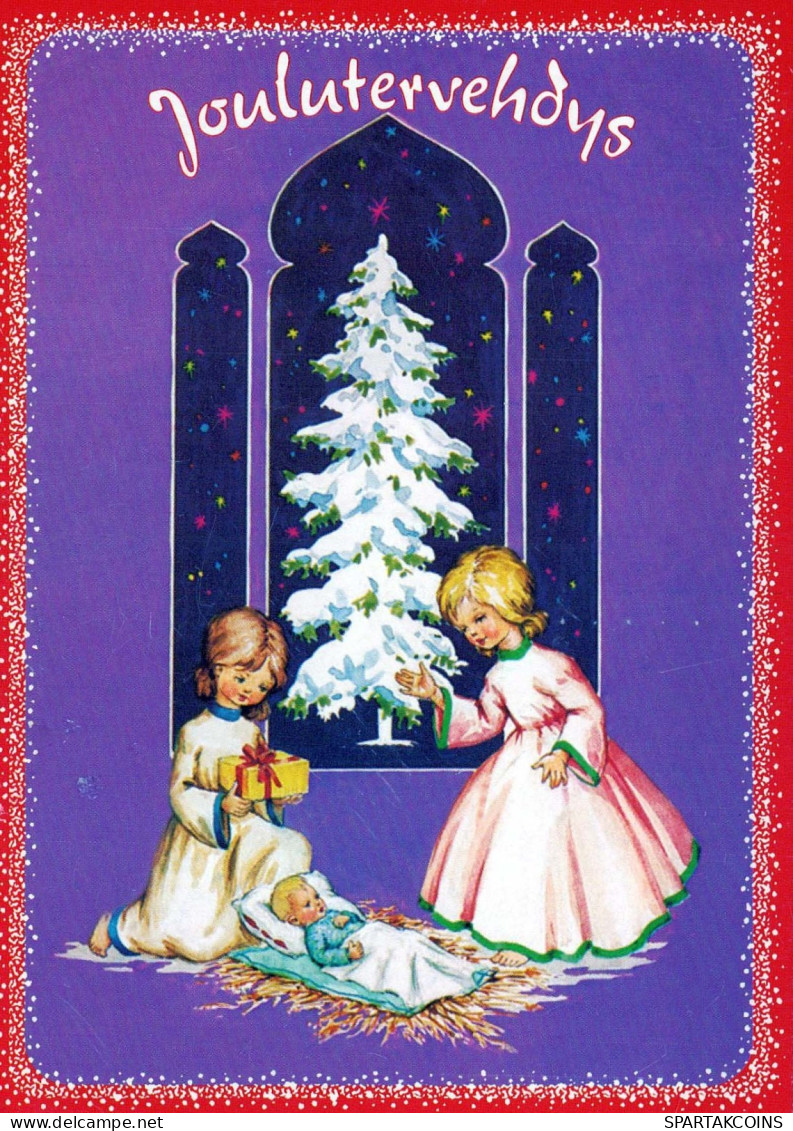 JÉSUS-CHRIST Bébé JÉSUS Noël Religion Vintage Carte Postale CPSM #PBP718.FR - Jezus
