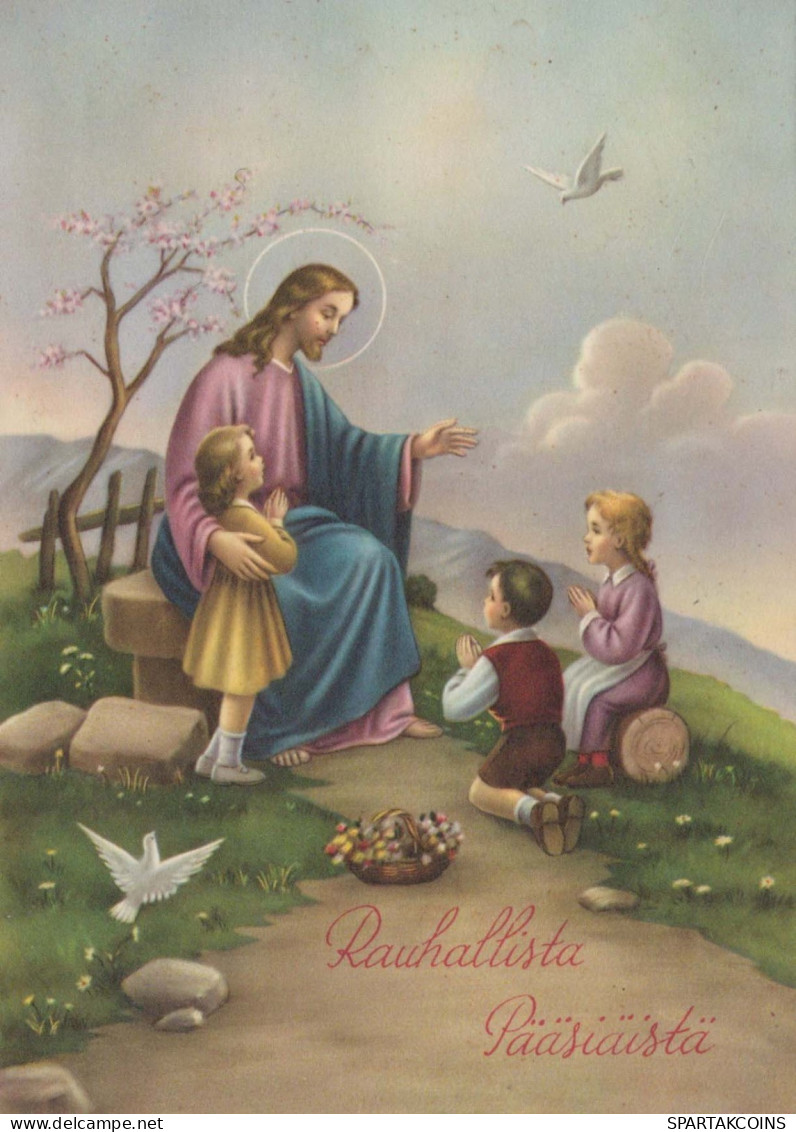 JÉSUS-CHRIST Christianisme Religion Vintage Carte Postale CPSM #PBP781.FR - Jesus