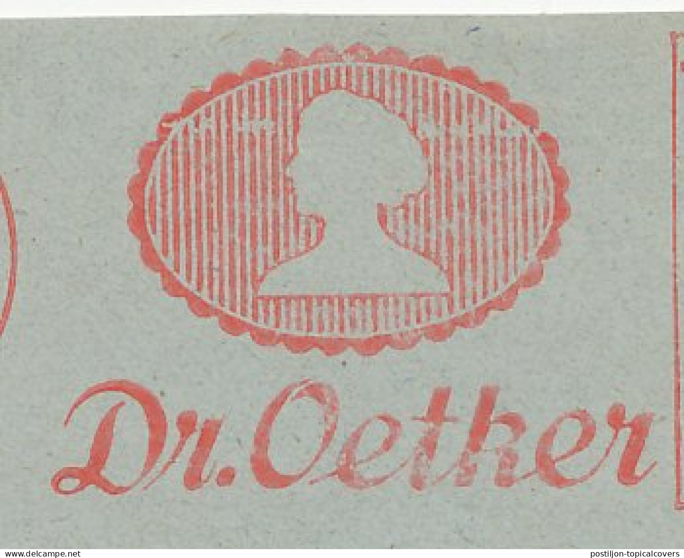 Meter Cut Deutsche Reichspost / Germany 1938 Foodproducts - Dr. Oetker - Food
