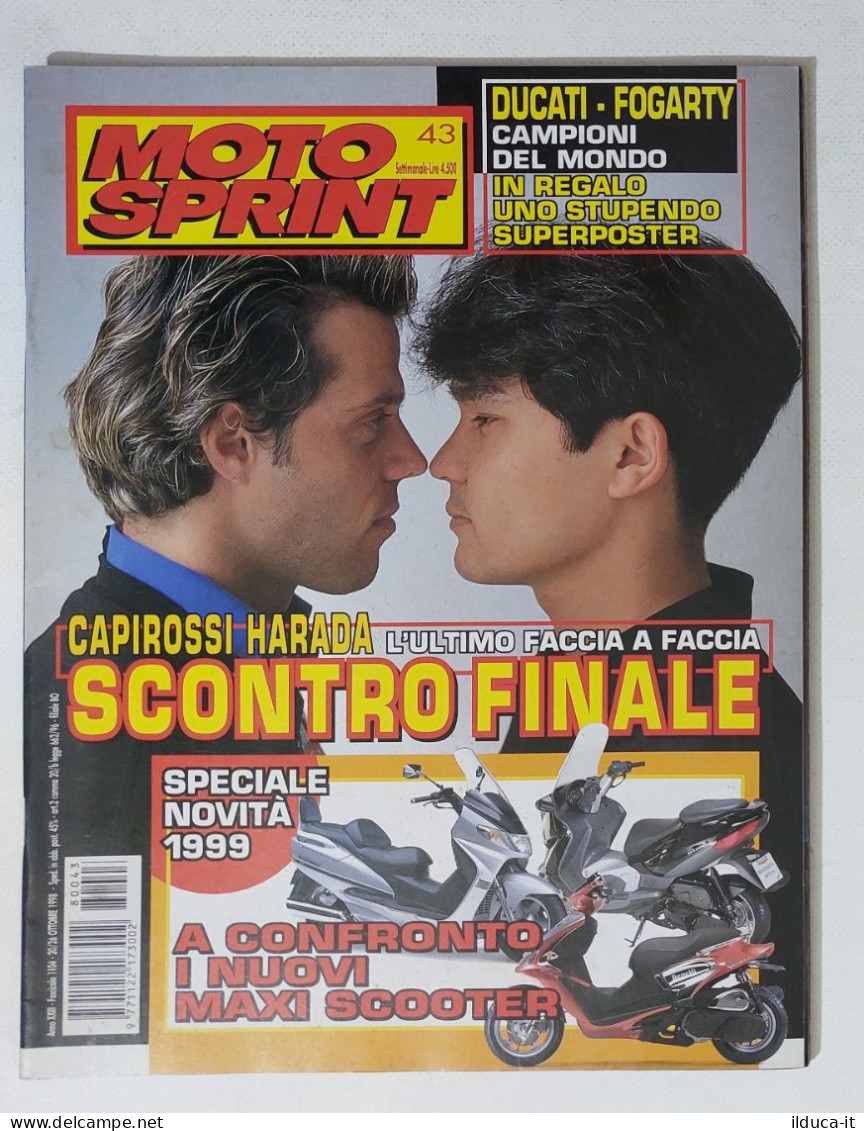 34941 Motosprint A. XXIII N. 43 1998 - Capirossi + Poster Ducati E Fogarty - Motoren