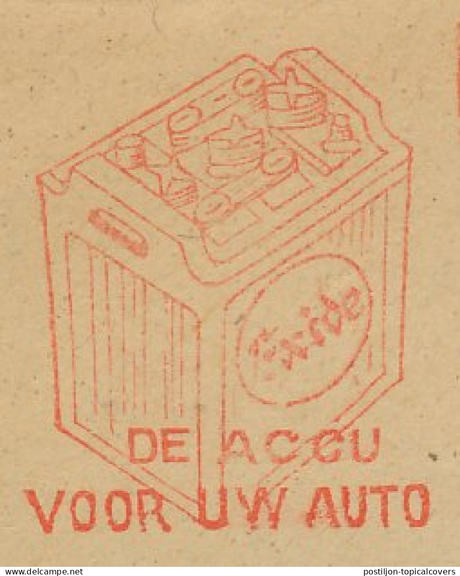 Meter Cut Netherlands 1948 Battery - Exide - For Your Car - Autres & Non Classés