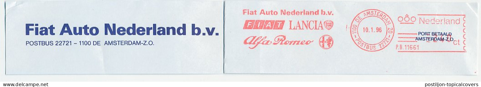 Meter Top Cut Netherlands 1996 Car - Fiat - Lancia - Alfa Romeo - Coches