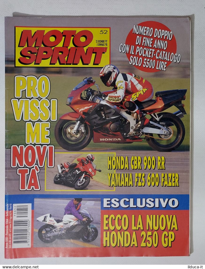 34945 Motosprint 1997 A. XXII N. 52 - Honda 250 GP / Yamaha FZS 600 Fazer - Moteurs