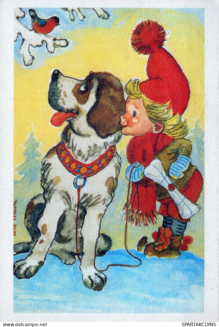 CHIEN Animaux Vintage Carte Postale CPSM #PAN594.FR - Chiens