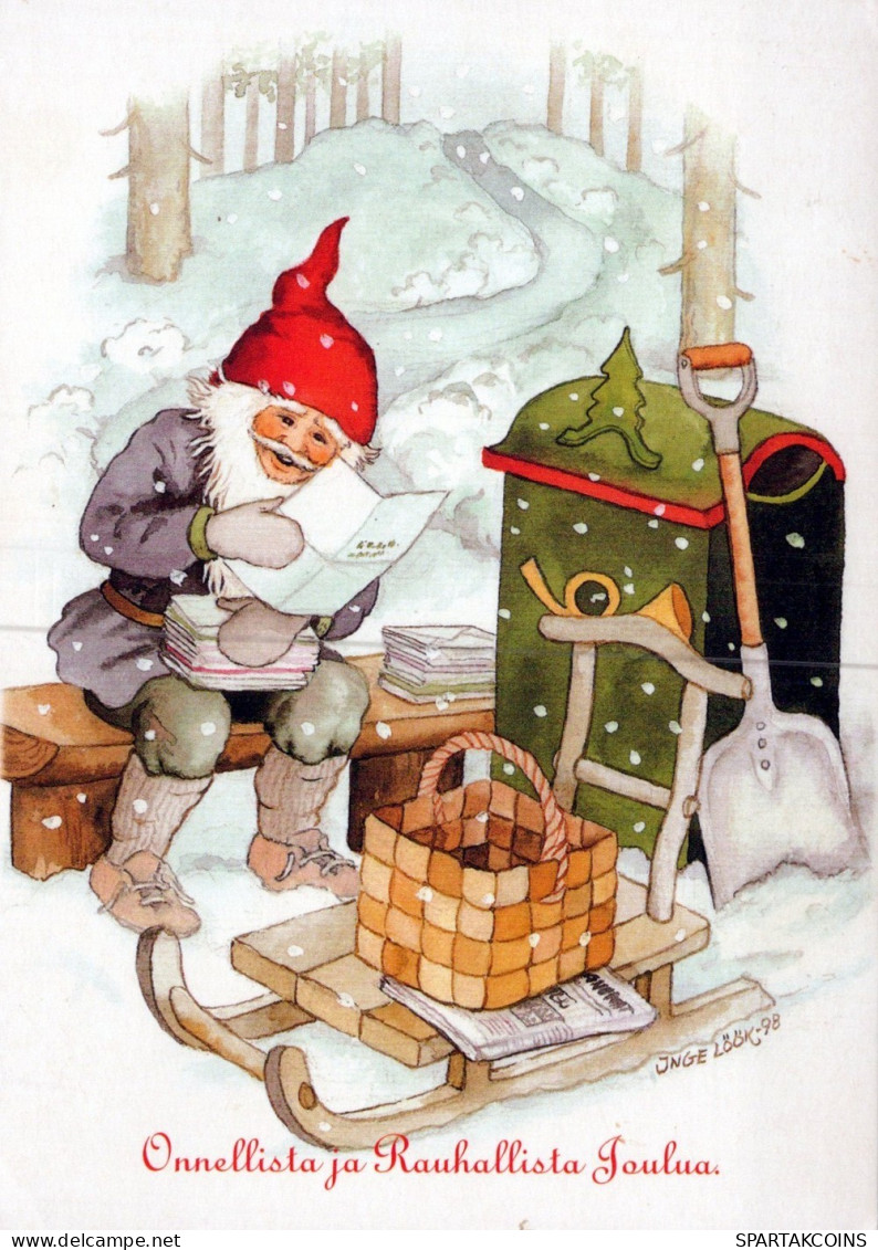 PÈRE NOËL NOËL Fêtes Voeux Vintage Carte Postale CPSM #PAK963.FR - Santa Claus