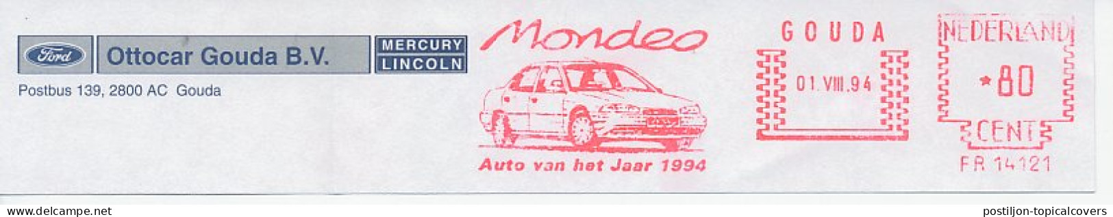 Meter Top Cut Netherlands 1994 Car - Ford Mondeo - Car Of The Year 1994 - Voitures