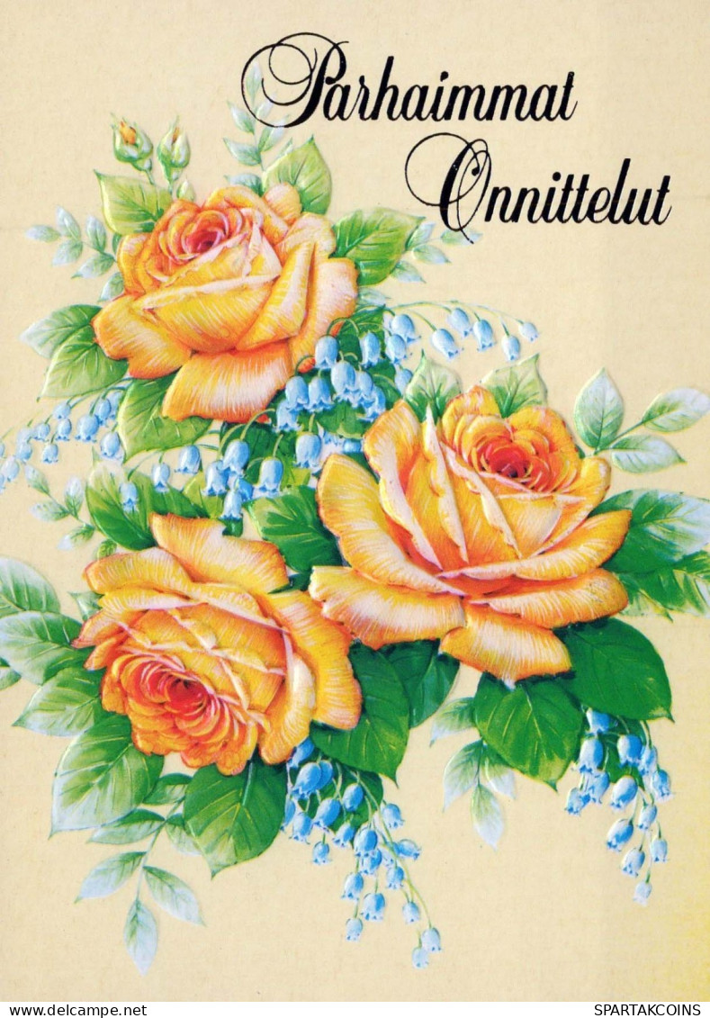 FLOWERS Vintage Postcard CPSM #PBZ360.GB - Blumen