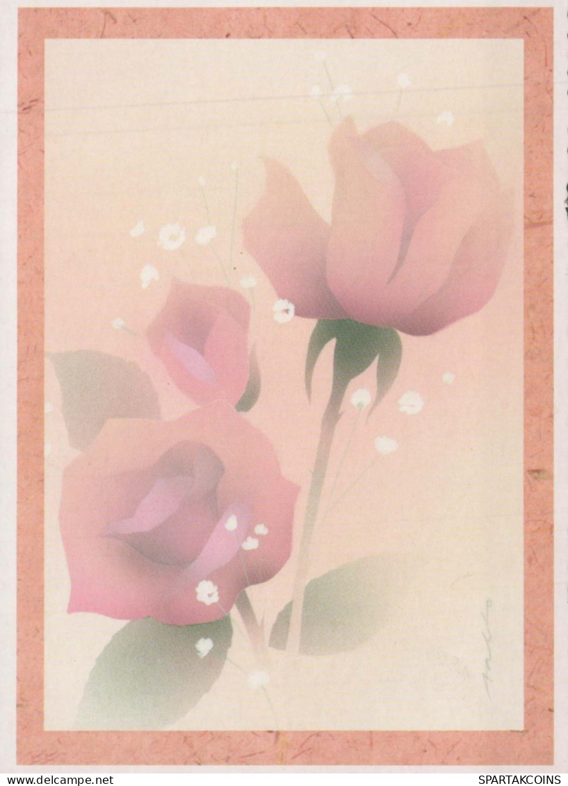 FLOWERS Vintage Postcard CPSM #PBZ660.GB - Blumen