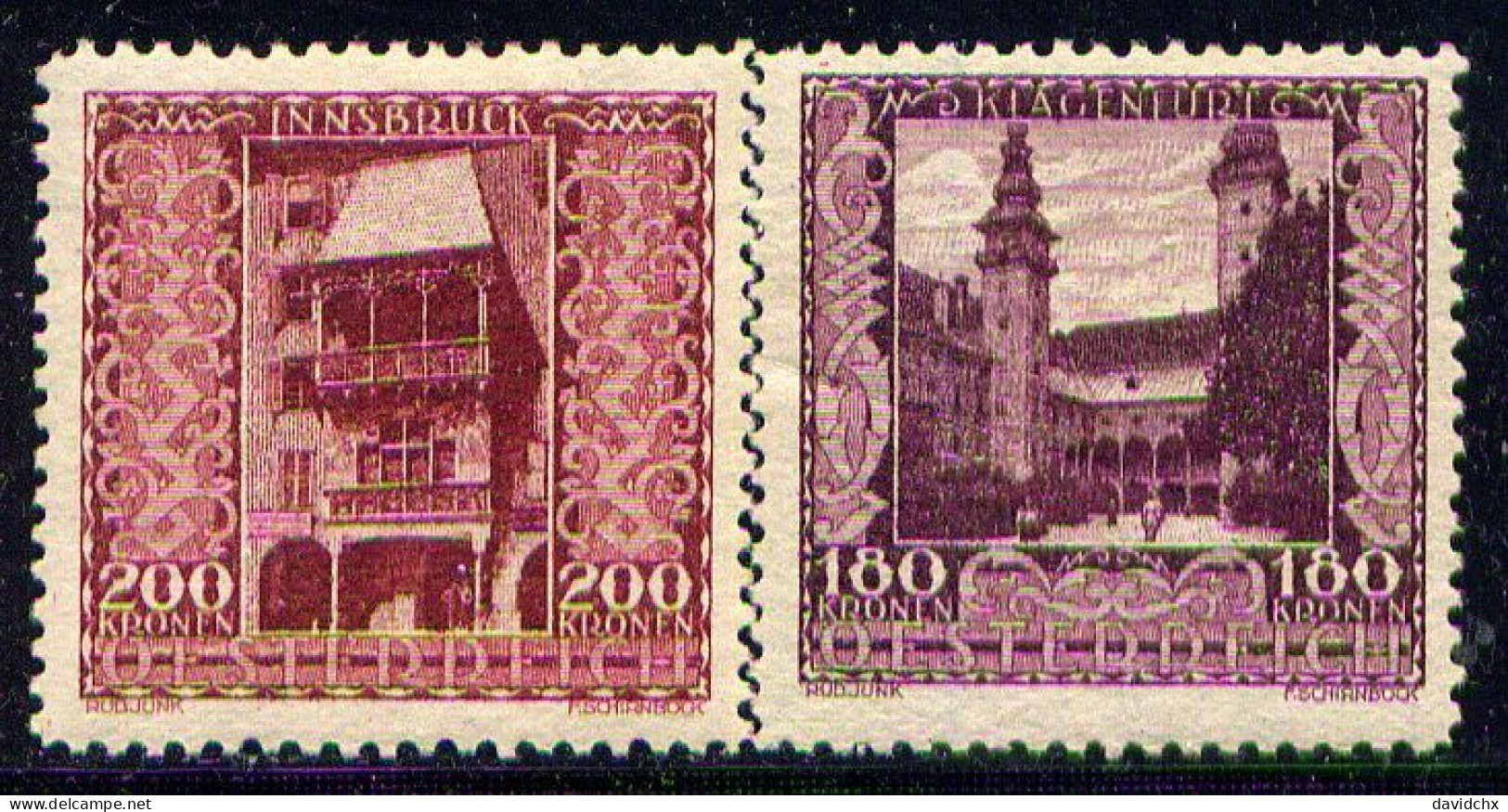 AUSTRIA, NO.'S B60-B61, MLH - Unused Stamps