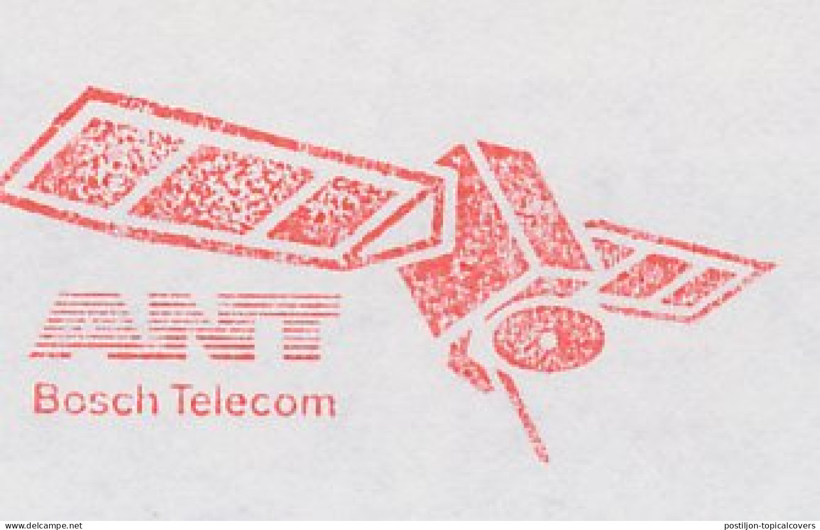 Meter Cover Germany 1990 Telecommunication Satellite - ANT - Bosch Telecom - Astronomùia