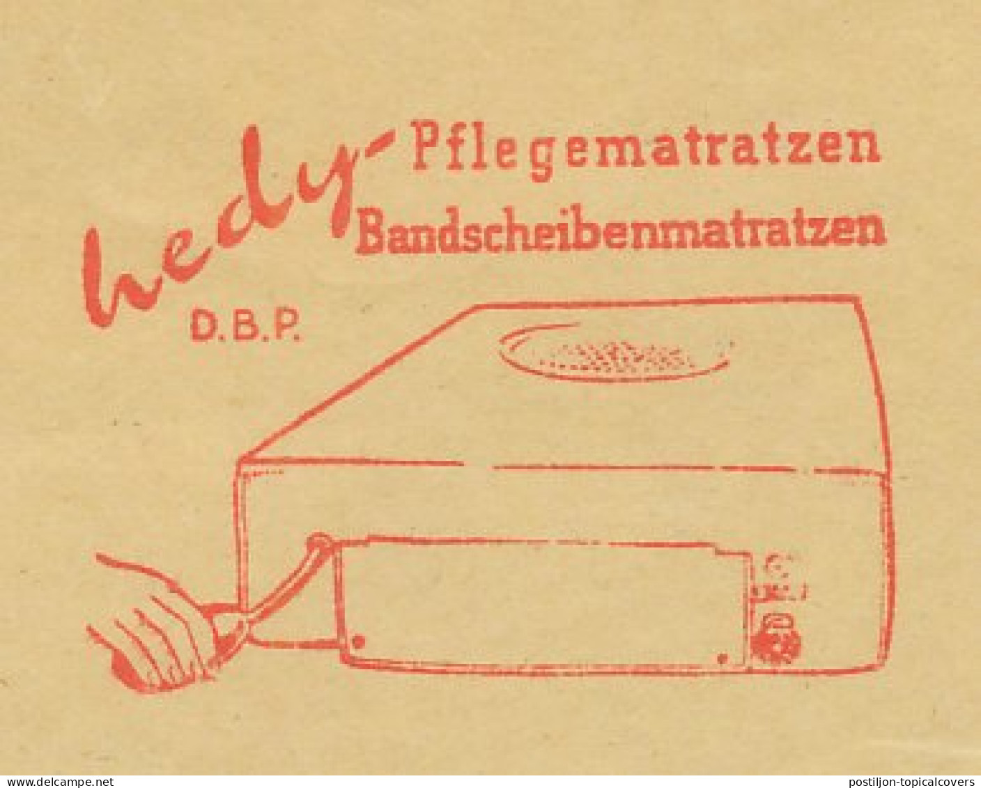 Meter Cover Front Germany 1969 Care Mattresses - Other & Unclassified