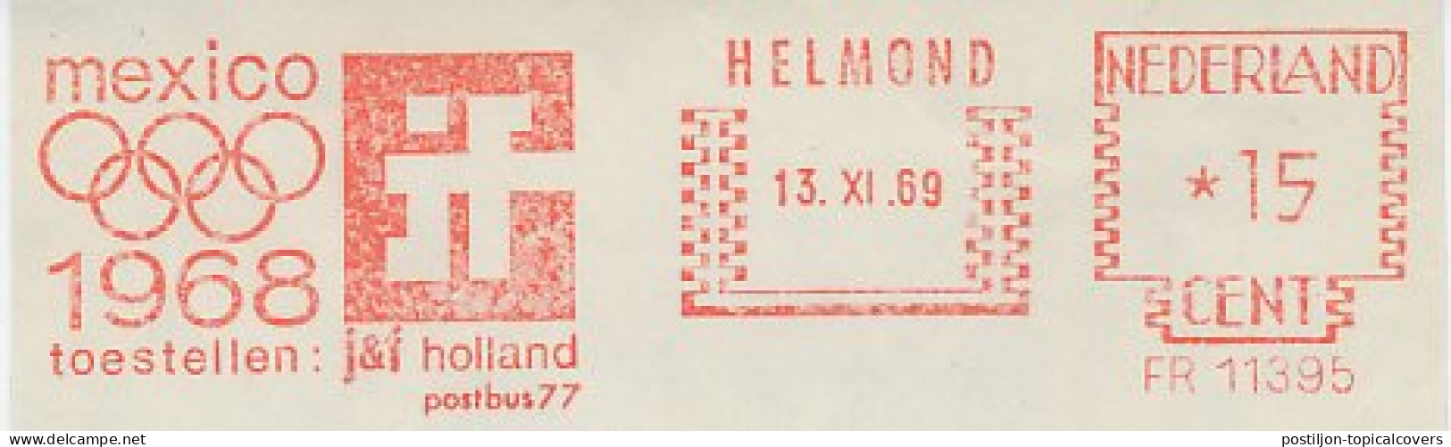 Meter Cut Netherlands 1969 Olympic Games Mexico 1968 - Sonstige & Ohne Zuordnung