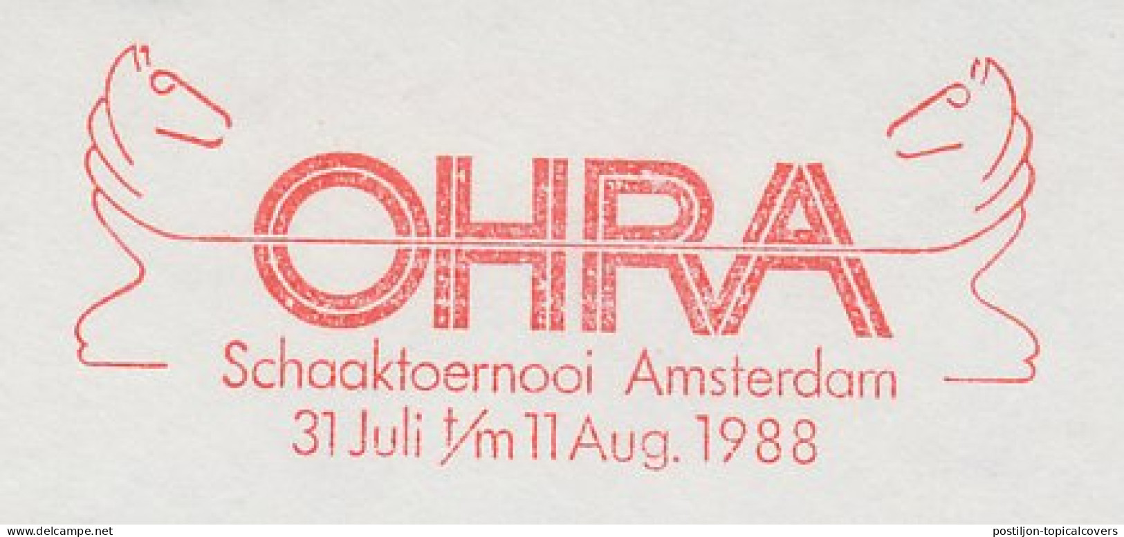 Meter Cut Netherlands 1988 OHRA Chess Tournament Amsterdam 1988 - Non Classés